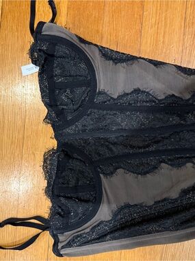 Urban Outfitters Black Sheer Lace Camisole